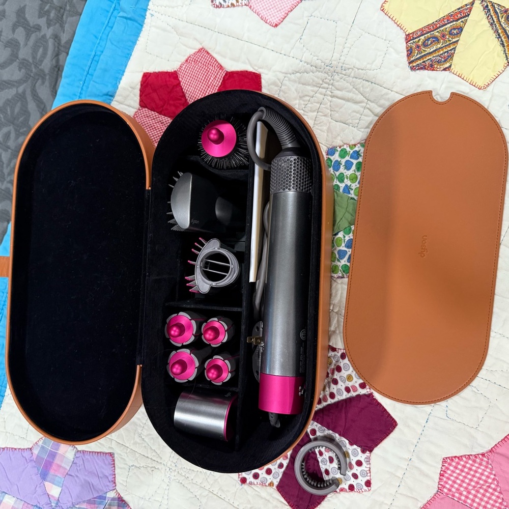 Dyson Pink and Gray Hair Styling Set